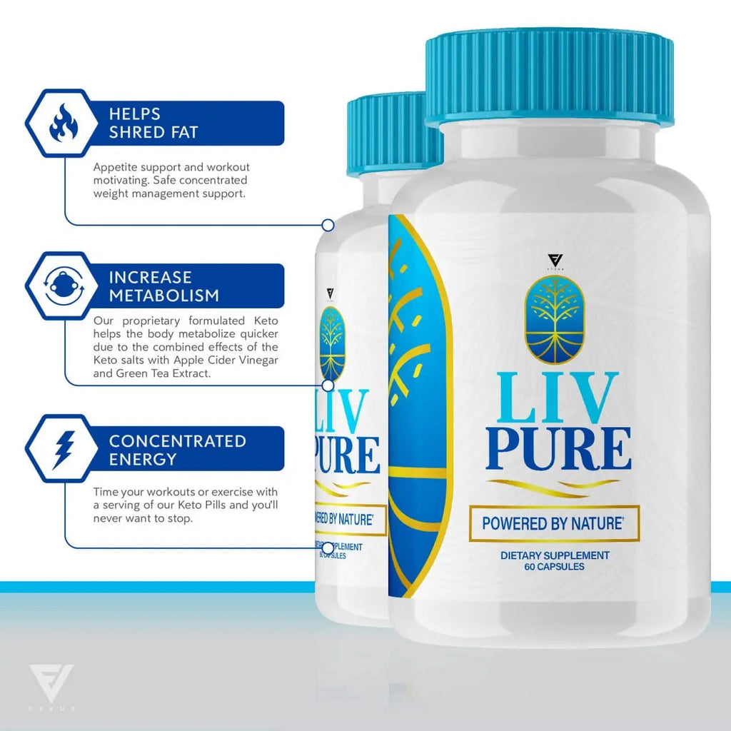 (3 Pack) Liv Pure Pills, Livpure Liver Detox Cleanse Management Capsules Advanced Formula Supplement Fyvus Au supplements