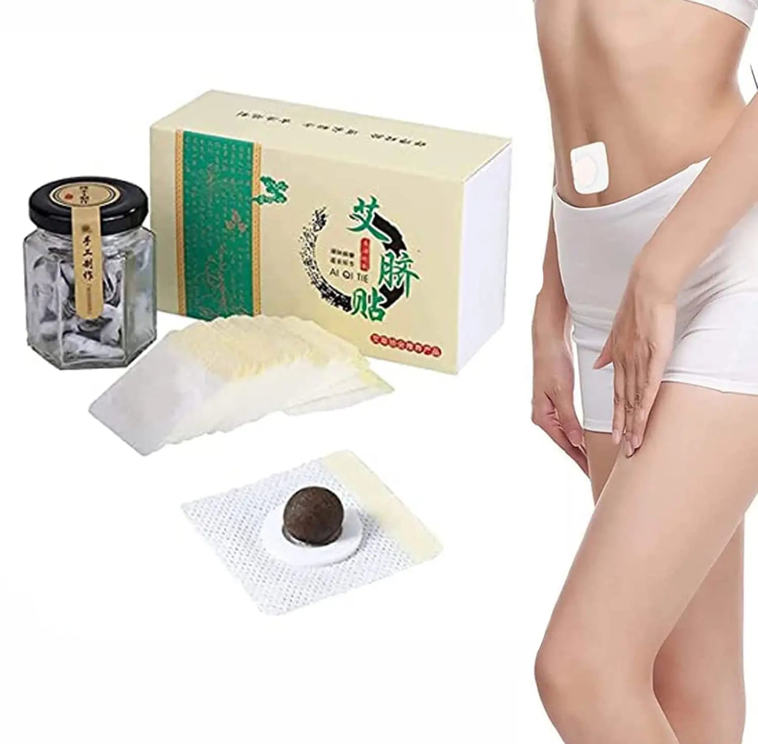 Mugwort Belly Patch,Moxibustion Belly Button Patch for Men and Women 30Pcs/Box Heath Secret Au supplements