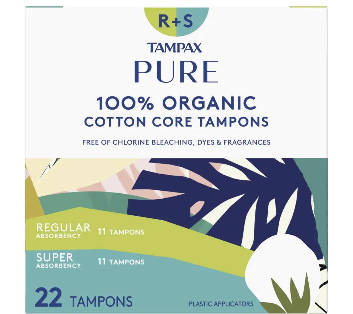 Tampax PURE COTTON 22-pack (11 Regular/11 Super) Tampax Au supplements