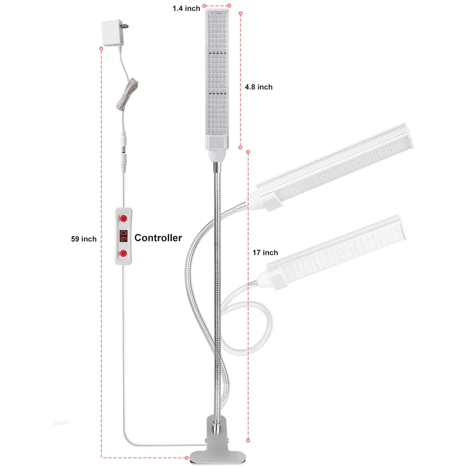 MAINENG Infrared & Red Light Therapy Lamp with Timer, 660nm & 850nm LED - M7685 MAINENG Au supplements
