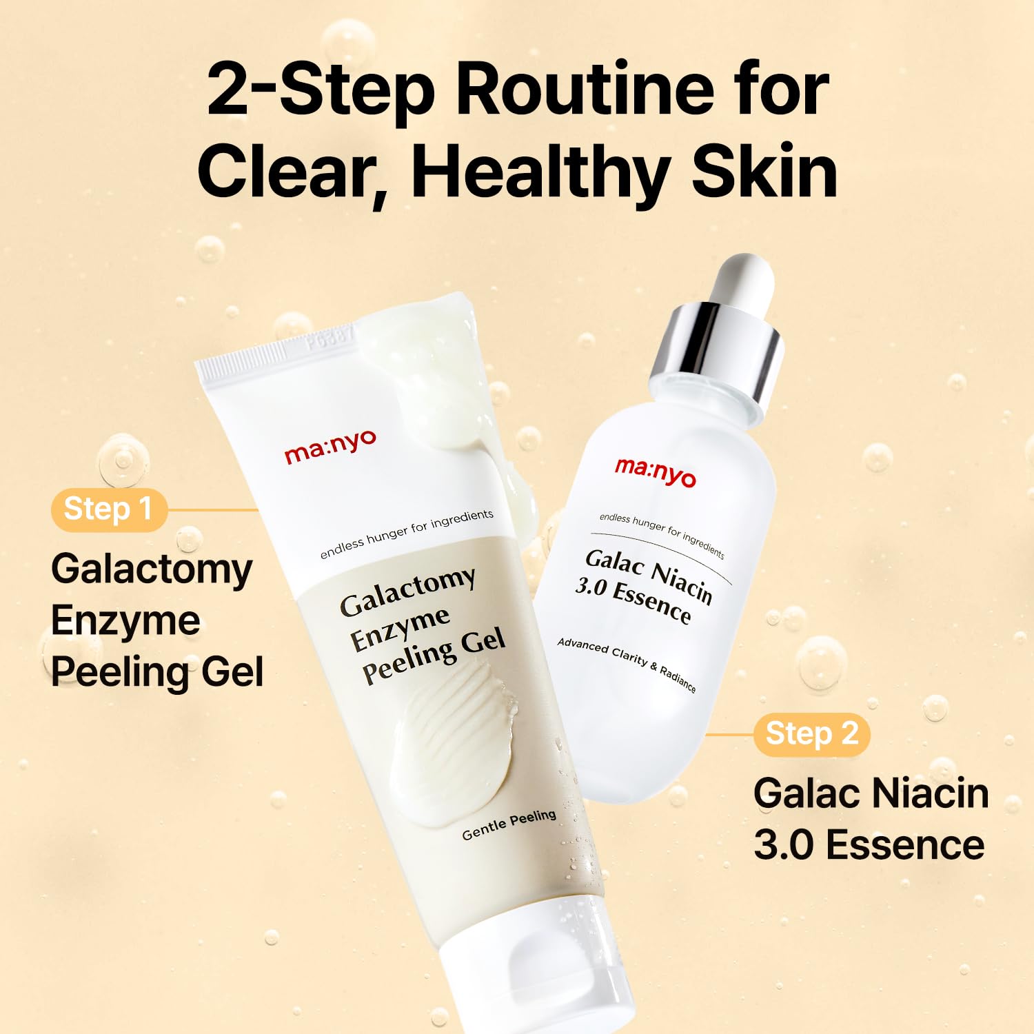 MANYO Galactomy Enzyme Peeling Gel, Face and Body Scrub, Dead Skin Remover, Blackhead Remover, Korean Exfoliating Gel