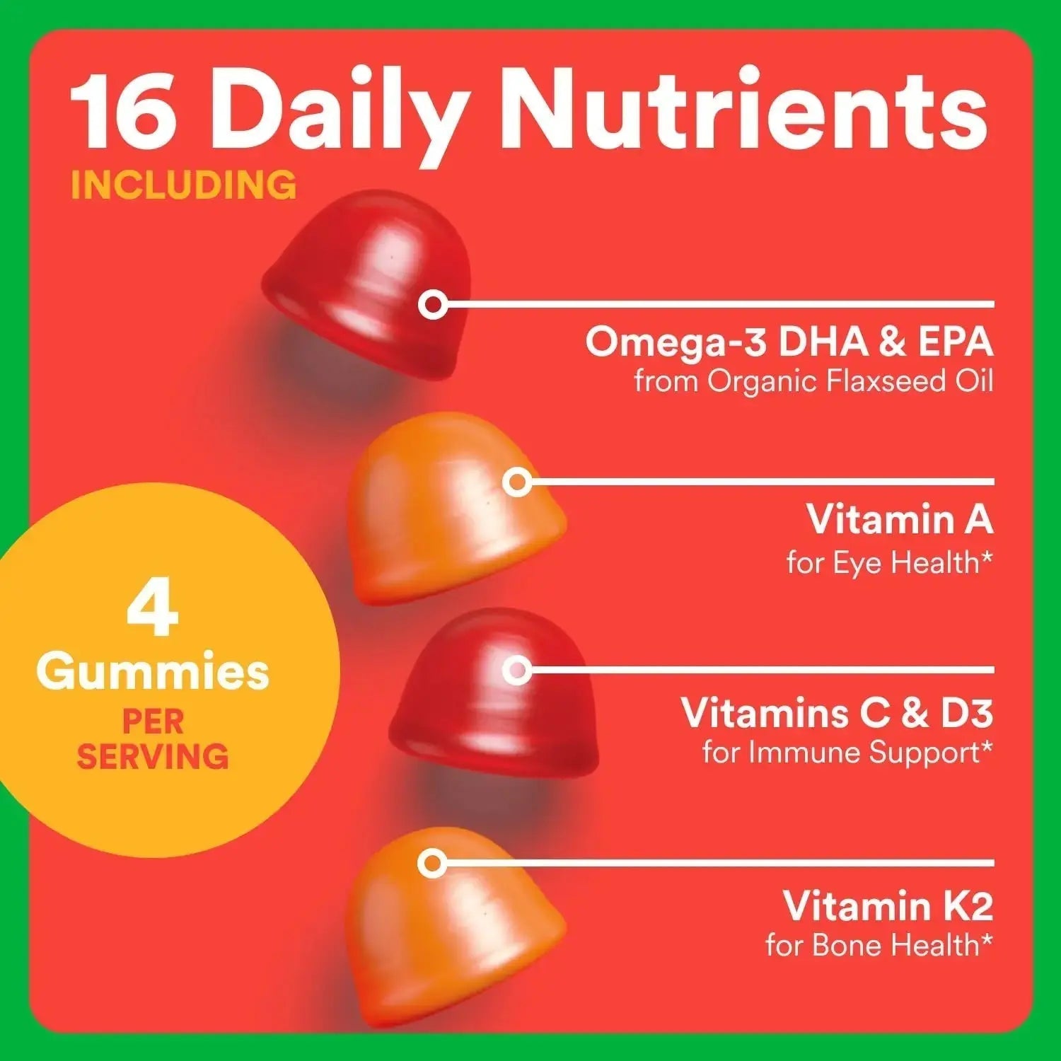 SmartyPants Organic Kids Multivitamin Gummies: Omega 3 (ALA), Vitamin D3, C, Vitamin B12, B6, A, K & Zinc for Immune Support, Biotin SmartyPants Au supplements