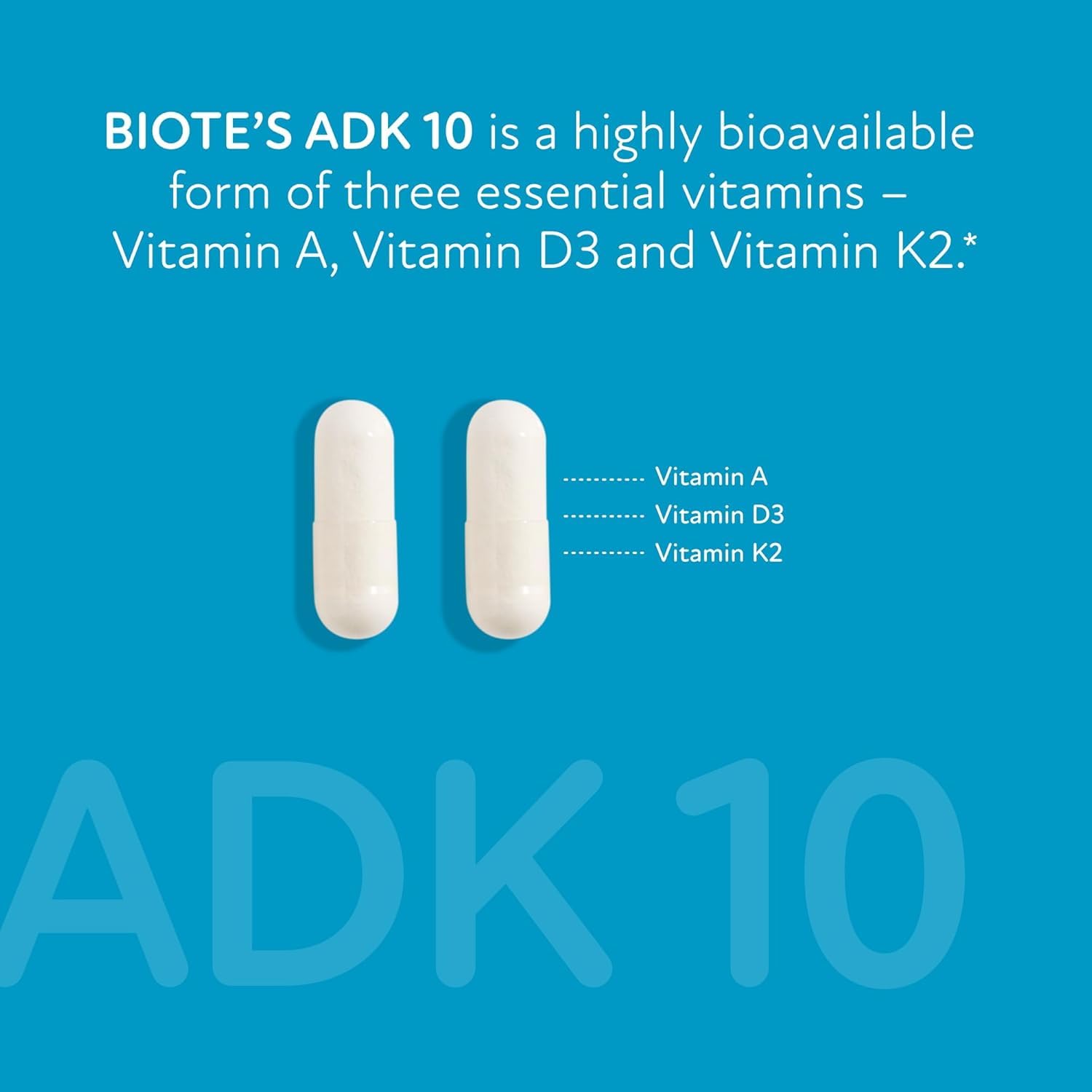 Biote Nutraceuticals - ADK 10 - Immunity + Cardiovascular (90 Capsules)