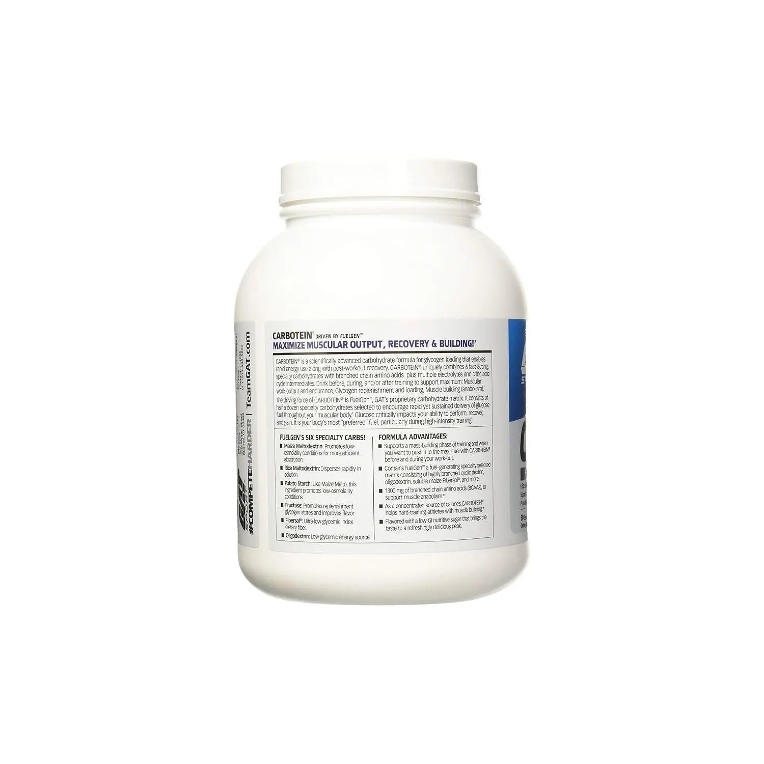 GAT SPORT Carbotein High-Performance Glycogen Loader, 50 Servings (Grape) GAT SPORT Au supplements