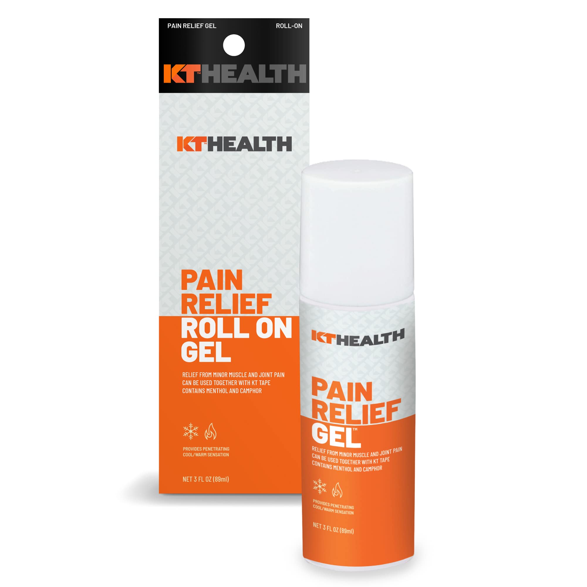 KT Tape Health, Pain Relief Gel, Time-Released Topical Relief from Back Pain, Sciatica and Arthritis, 3.0 oz Roll-On KT Tape Au supplements