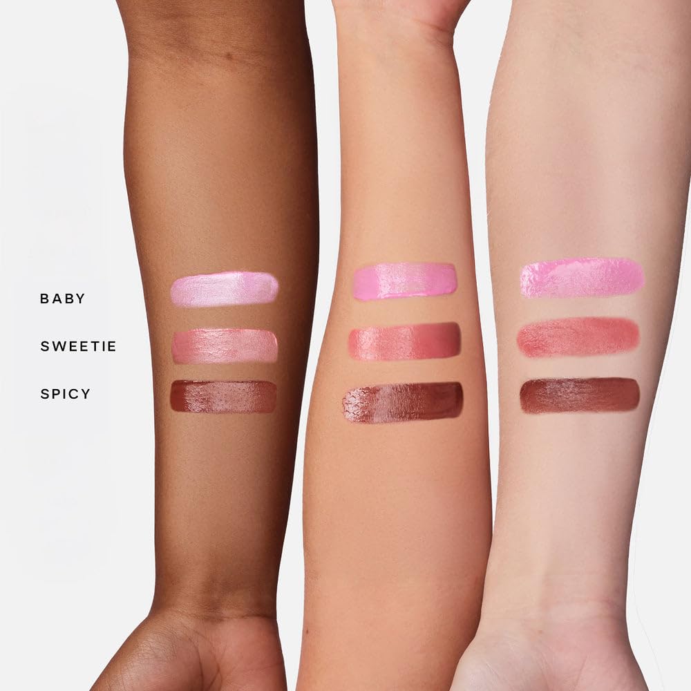 Saie Dew Liquid Blush for Cheeks Trio - Hydrating Cream Blush Stick Set with a Blendable + Buildable Formula - Skincare Infused Dewy Face Blushes for a Natural Flush - Baby, Sweetie, & Spicy (3 Count) Saie Au supplements