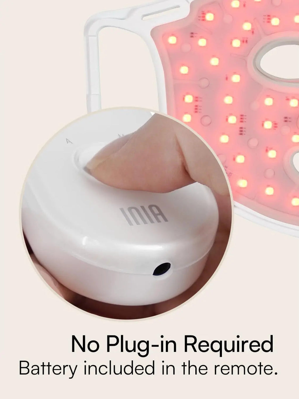 INIA GLOW Light Therapy Mask for Face, LED Mask with Red Blue Green Light and Advanced Near-Infrared INIA Au supplements