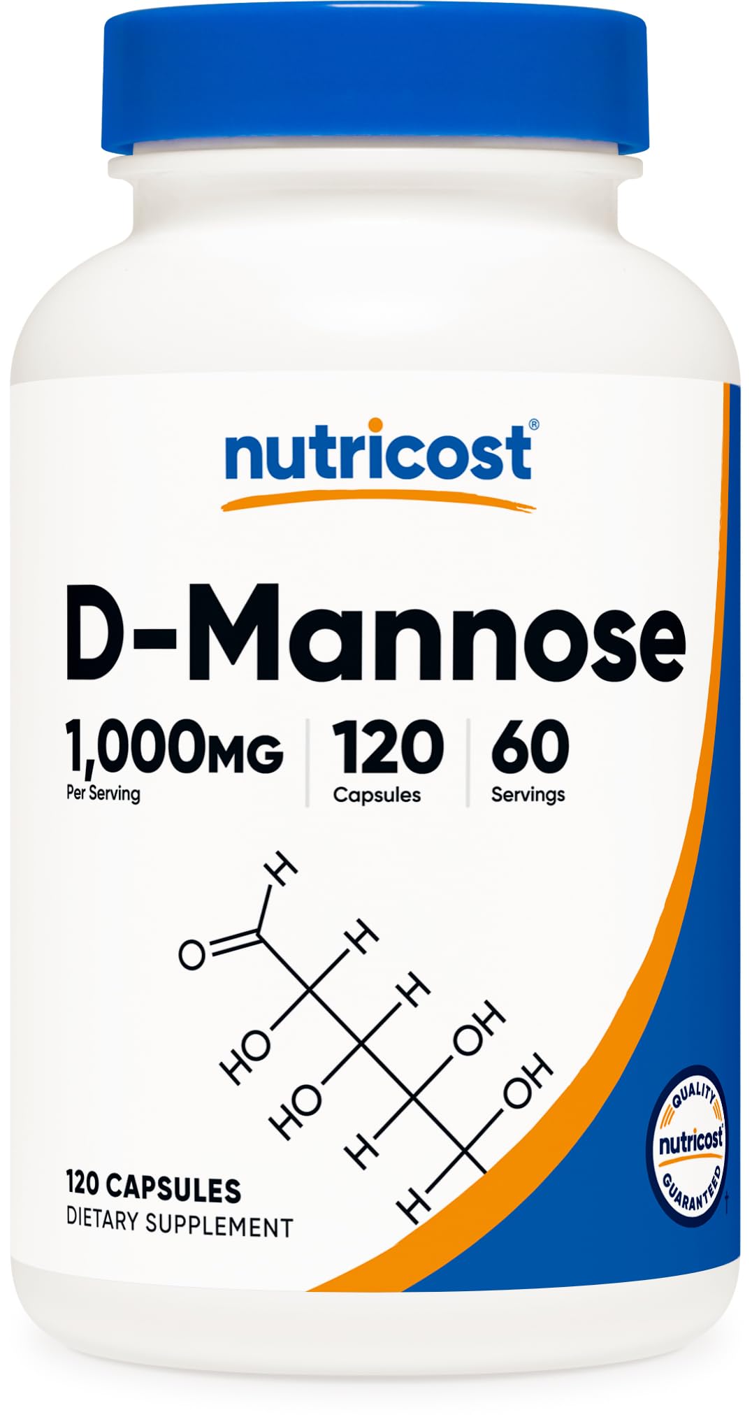 Nutricost D-Mannose 1000mg Per Serving, 120 Capsules - 500mg Per Capsule, Urinary Tract Health, Non-GMO and Gluten Free Nutricost Au supplements