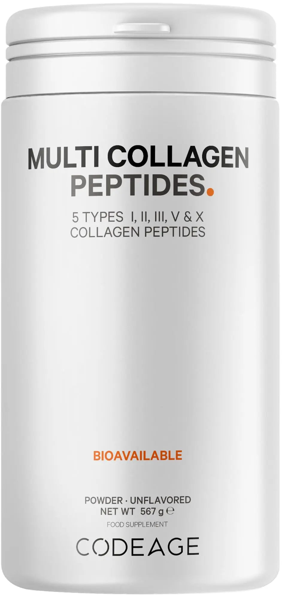 Codeage Multi Collagen Protein Powder Peptides, 2-Month Supply, Hydrolyzed, Type I, II, III, V, X Grass Fed Codeage Au supplements