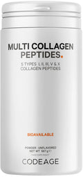 Codeage Multi Collagen Protein Powder Peptides, 2-Month Supply, Hydrolyzed, Type I, II, III, V, X Grass Fed Codeage Au supplements