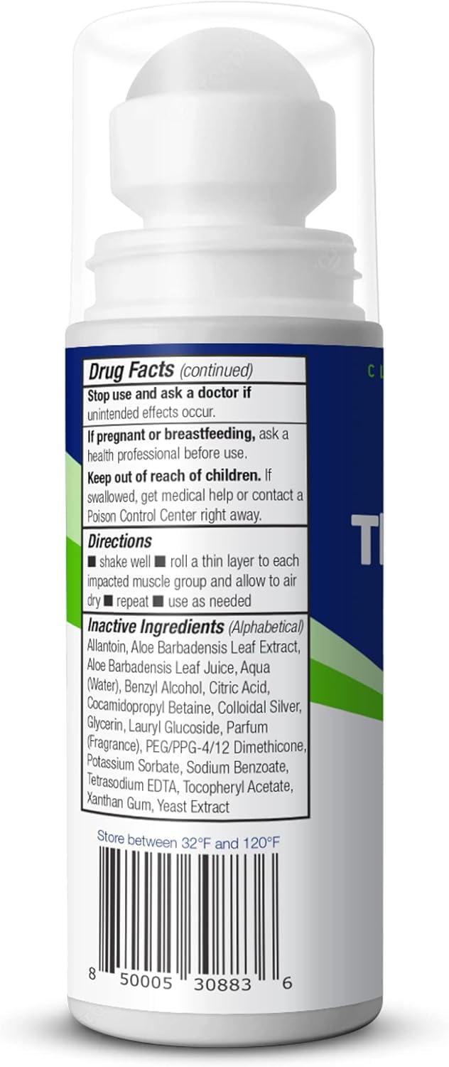 Theraworx Relief for Muscle Cramps Roll-On Fast-Acting Muscle Spasm, Leg Soreness with Magnesium Sulfate - 2.5 oz - 2 Count Theraworx Au supplements