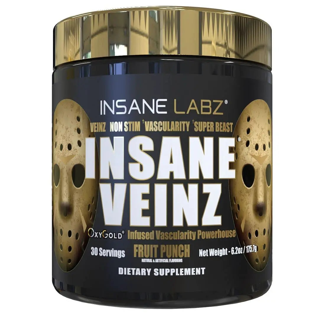 Insane Labz Psychotic Gold and Insane Veinz Gold Pre Workout Nitric Oxide Booster Stack Insane Labz Au supplements