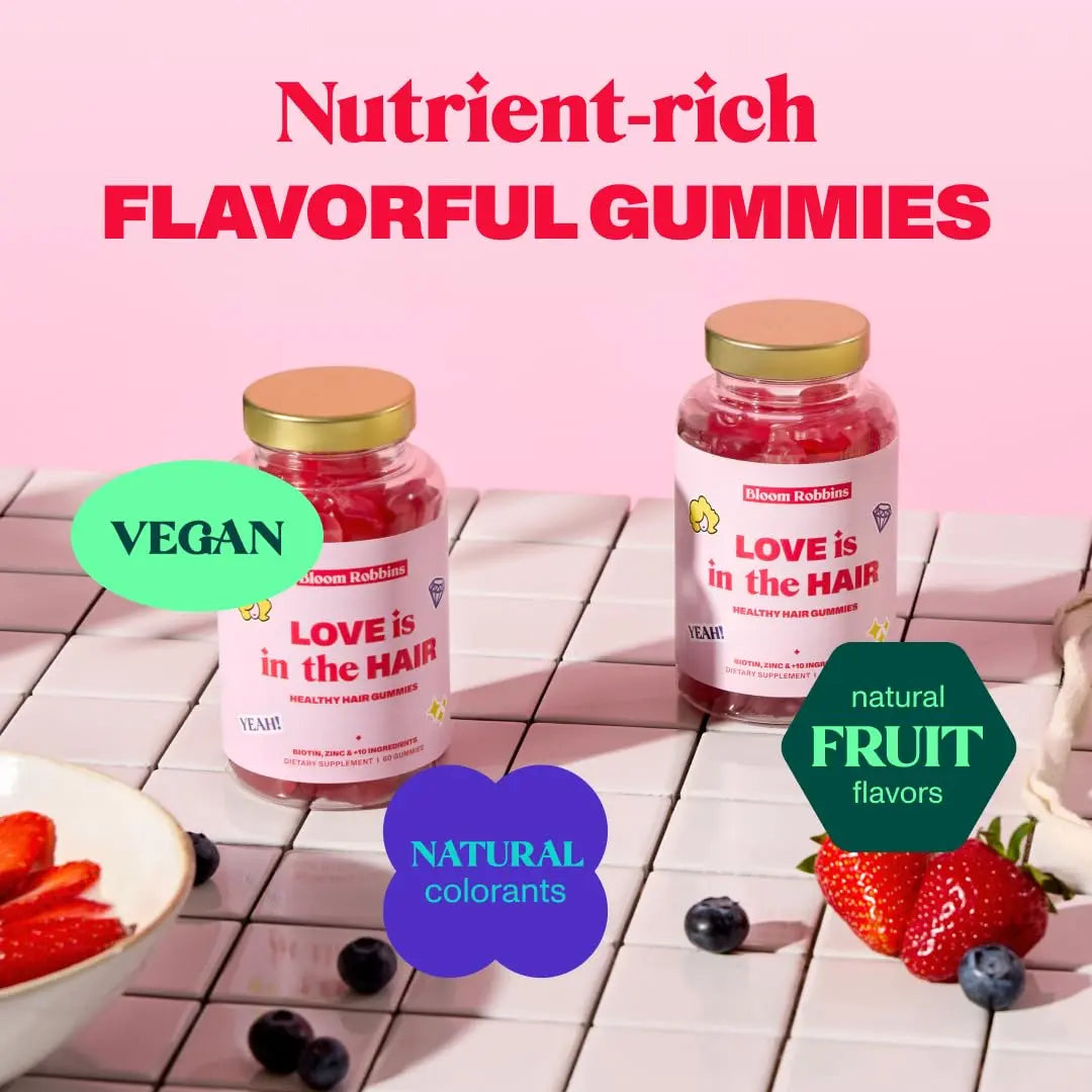 Bloom Robbins 60 Hair Gummies for Faster Hair Growth Vitamins for Women & 5000 MCG Bloom Robbins Au supplements