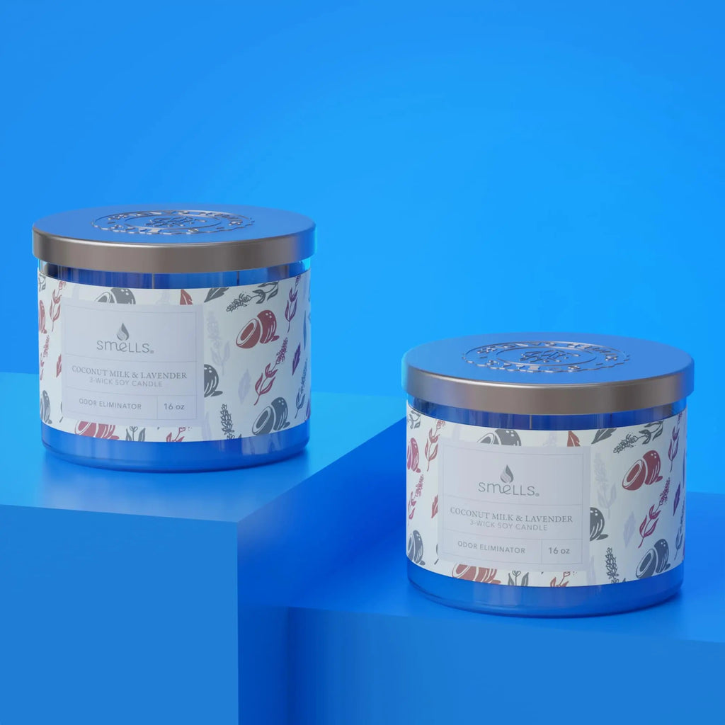 Smells - Odor Eliminator - Premium Soy Wax Jar Scented Candle 12oz. and 16oz. - 100% Cotton Single Wick SmellS Au supplements