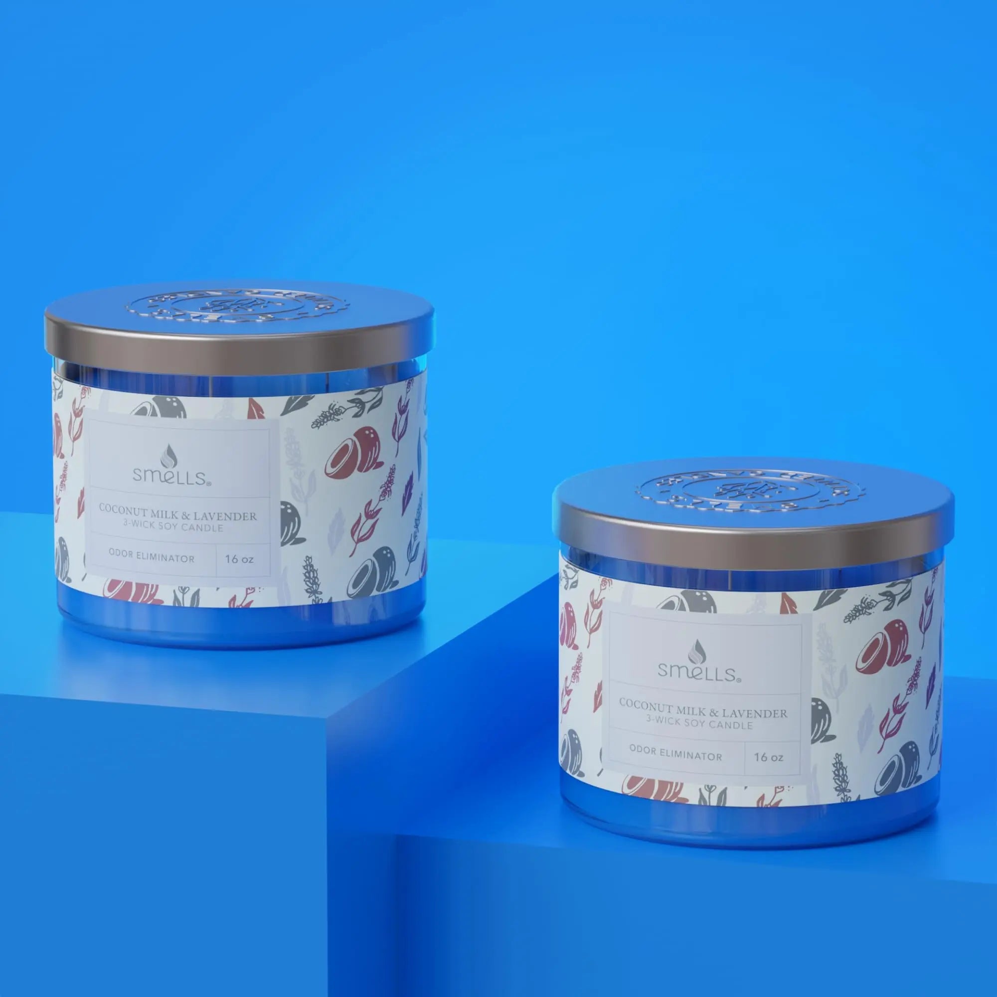 Smells - Odor Eliminator - Premium Soy Wax Jar Scented Candle 12oz. and 16oz. - 100% Cotton Single Wick SmellS Au supplements