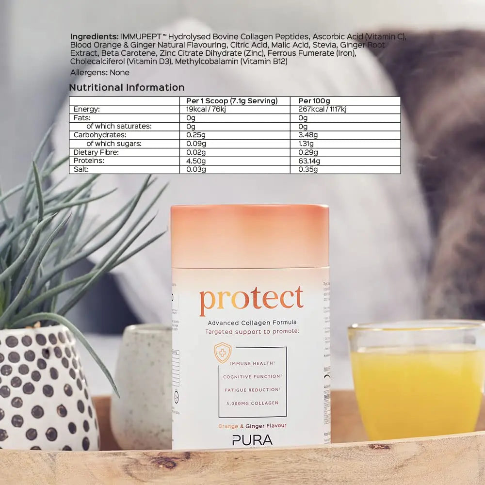 Pura Collagen Powdered Supplement (Protect) 5,000mg Bioactive Collagen Peptides® Pura Collagen Au supplements