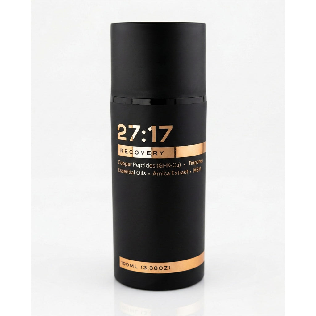 27:17 Recovery - Joint and Muscle Recovery Cream with Copper Peptide (GHK-Cu), Arnica and MSM - Fast-Absorbing Lotion for Post-Workout and Daily Recovery - Non-Greasy, Made in USA (3.38 fl oz / 100ml) 27:17 Au supplements