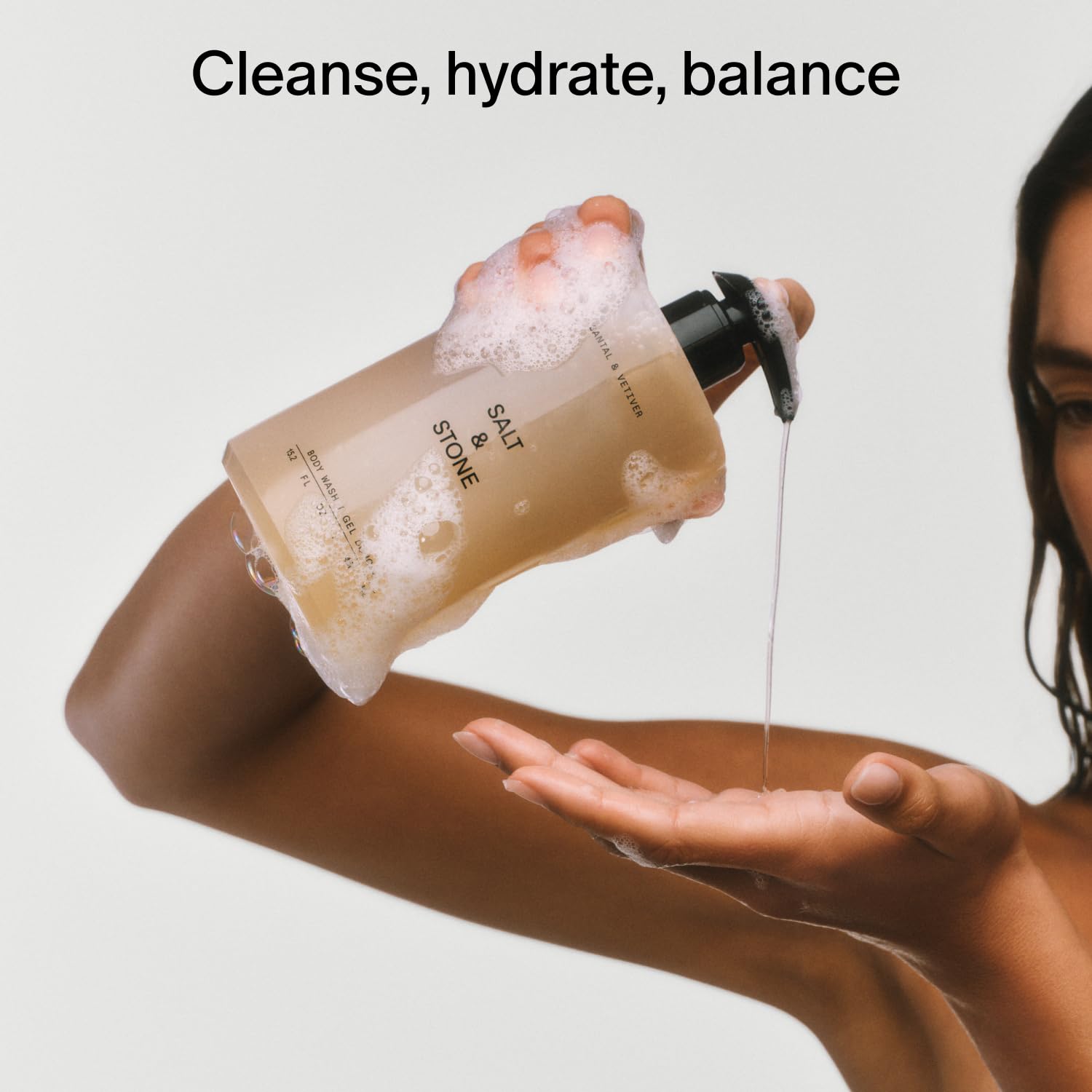 Salt & Stone Body Wash with Antioxidants for Deep Moisture | For Women & Men, Sulfate