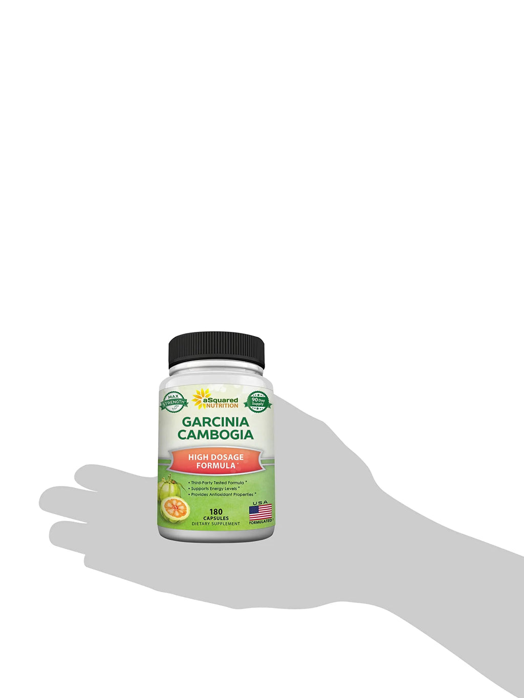 aSquared Nutrition Garcinia Cambogia 1600mg-180 Capsules-Natural Pure Extract Pills aSquared Nutrition Au supplements