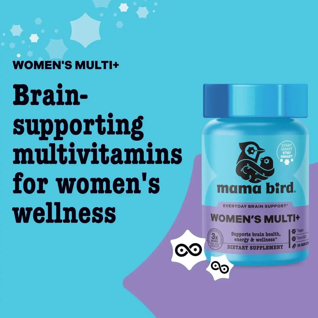 Best Nest Wellness - Mama Bird - Women's Multi Plus - Brain & Body Health Support Supplement - Gentle Iron Supplement for Energy Support Best Nest Wellness Au supplements
