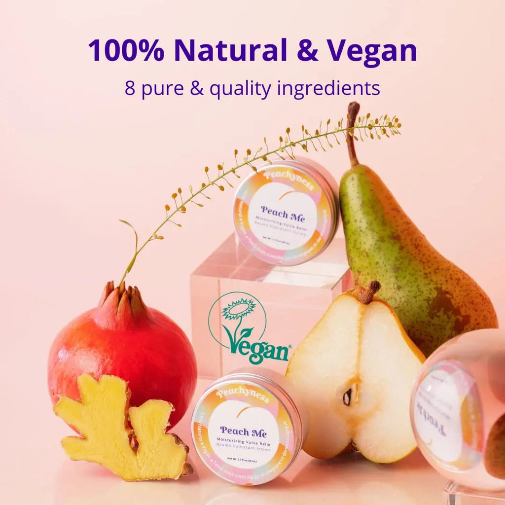 Peach Me Organic Vulva Balm by Peachyness - Hormone-Free Vaginal Moisturizer for Sensitive Skin Peachynes s Au supplements