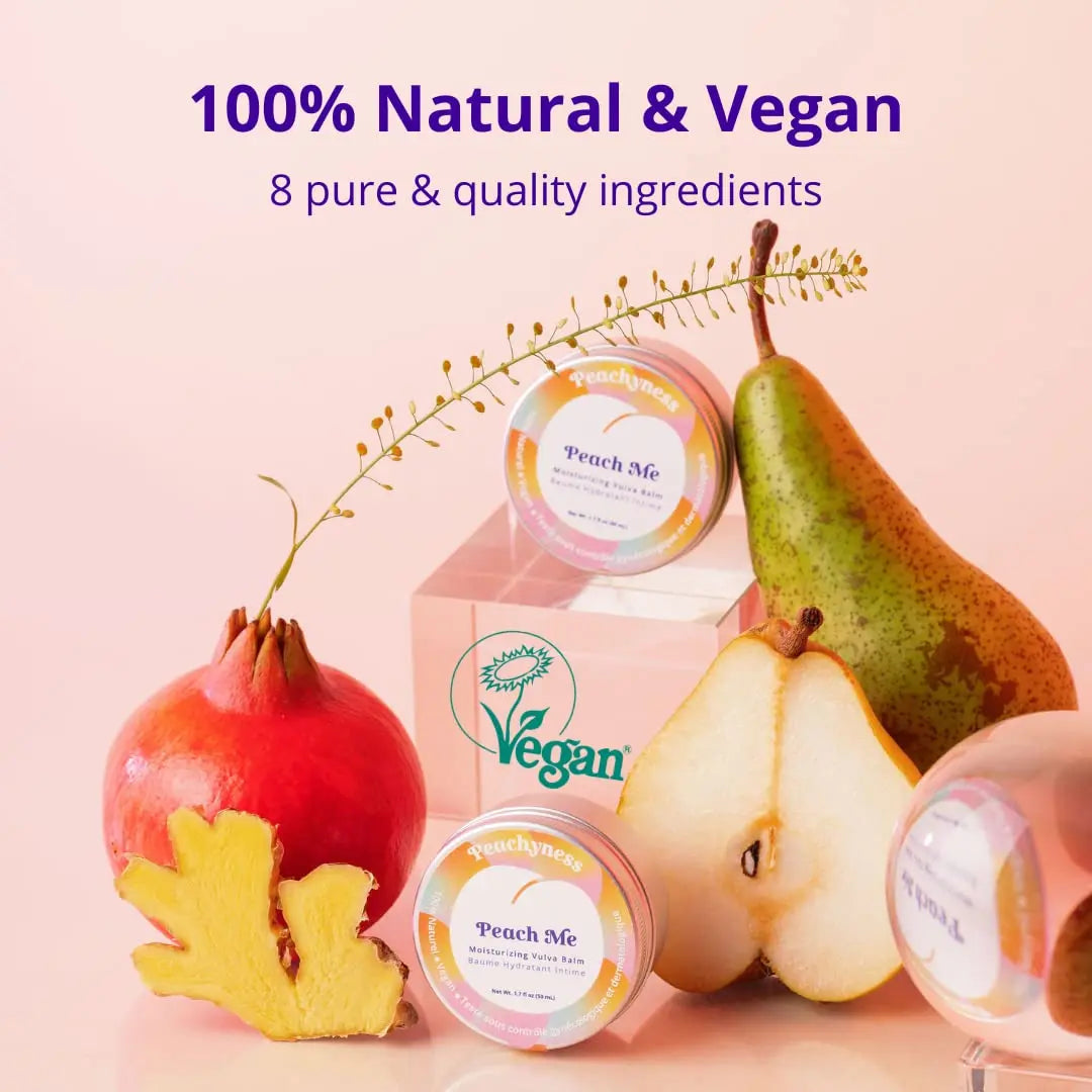 Peach Me Organic Vulva Balm by Peachyness - Hormone-Free Vaginal Moisturizer for Sensitive Skin Peachynes s Au supplements