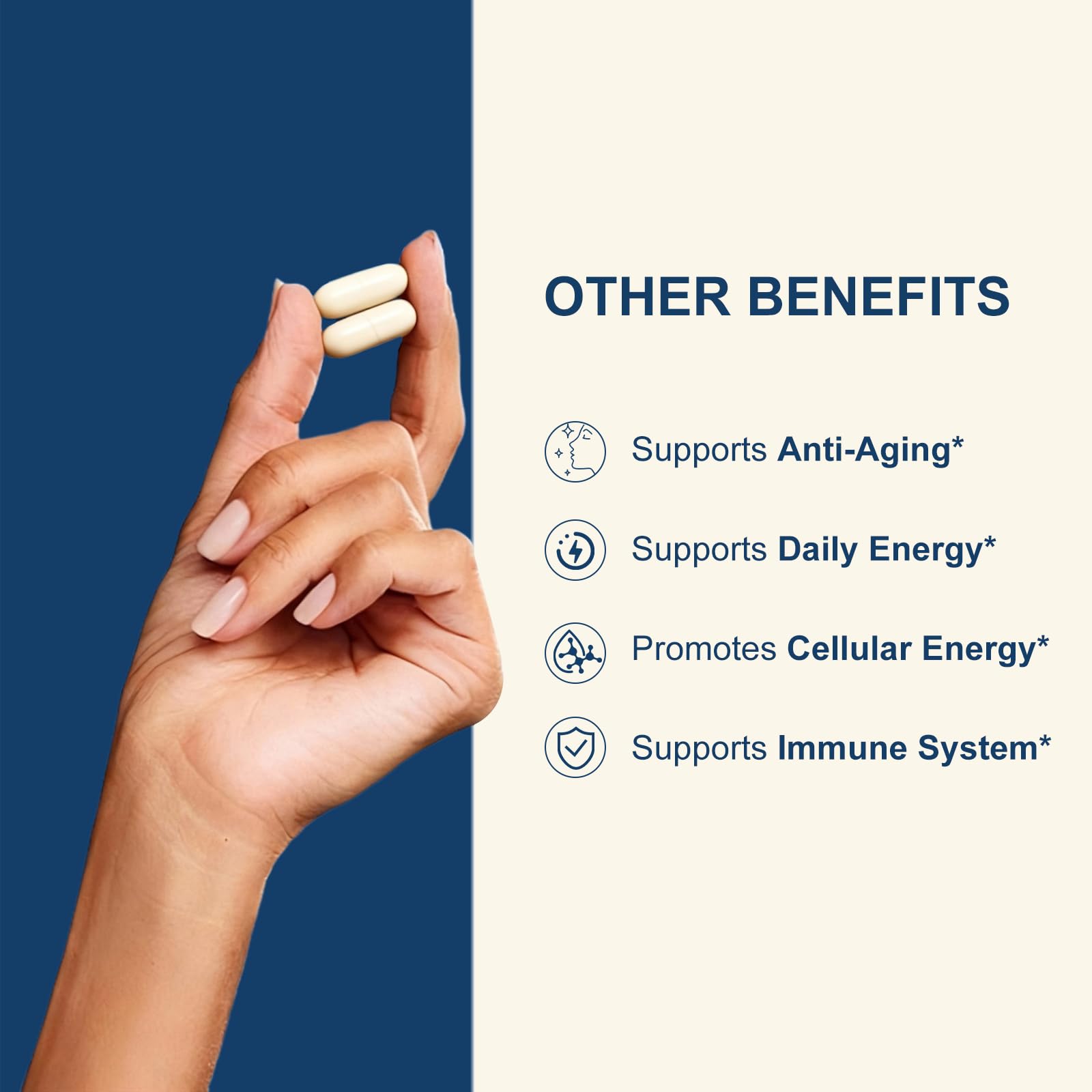 NUISM NMNH NAD+ Supplement, Liposomal 600mg NMN NAD+ and Resveratrol Complex for Cellular Energy, Healthy Aging & Metabolic Support, 90 Capsules NUISM Au supplements