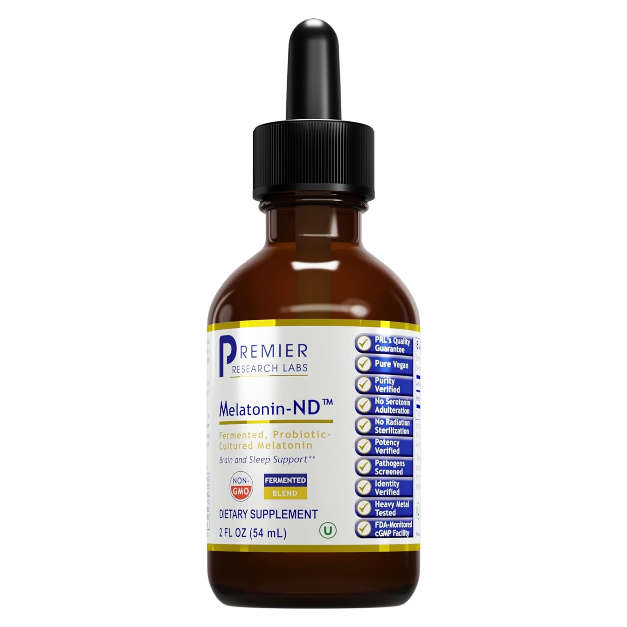 Premier Research Labs Melatonin-ND - Melatonin Liquid, Liquid Melatonin for Adults, Sublingual Melatonin Drops, Made with Organic Ingredients, Vegan Friendly - 2 Fl Oz (54 Servings) Premier Research Labs Au supplements