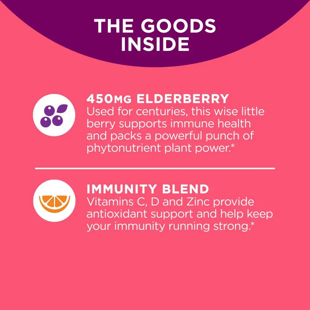 OLLY Extra Strength Elderberry Gummies, Immune Support, 450mg Elderberry, Vitamin C OLLY Au supplements