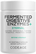 Codeage Fermented Digestive Enzymes Supplement 3-Month Supply - 14 Digestive Enzymes, Probiotics, Prebiotics, Fermented Botanicals