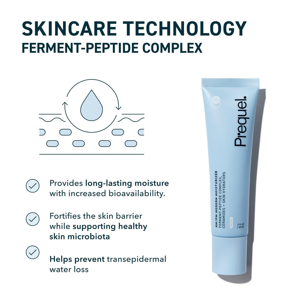Prequel Skin AM/PM Modern Moisturizer – Hydrating Face Cream with Peptides, Ceramides