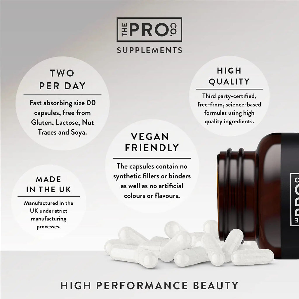 Premium Vegan Collagen Booster Supplement - Hair Skin & Nails Vitamins The Pro Co Au supplements