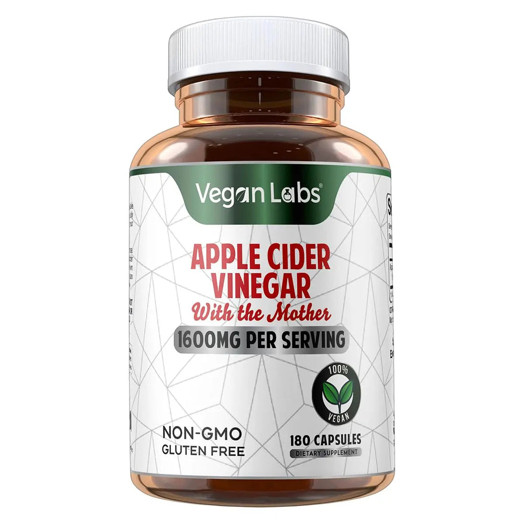 Vegan Labs Apple Cider Vinegar Capsules with The Mother- 180 Vegan Capsules Vegan Labs Au supplements