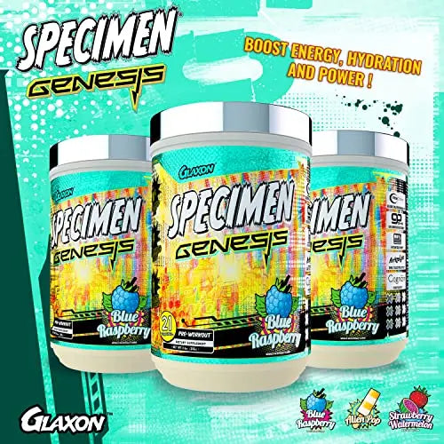 Specimen Full Spectrum High Stimulant Pre-Workout Powder | Supercharged Energy Glaxon Au supplements