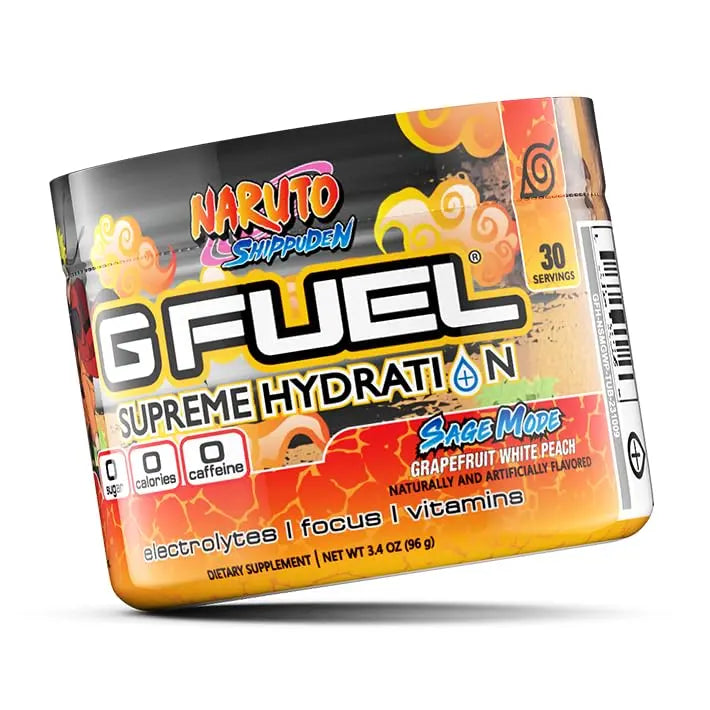 G Fuel Naruto Sage Mode Electrolytes Powder, Water Mix for Hydration, Energy and Focus G fuel Au supplements
