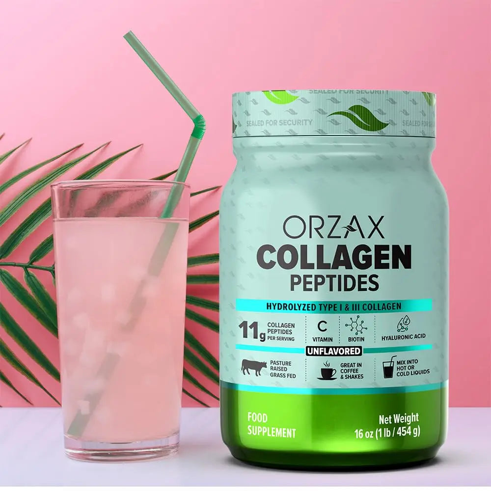 ORZAX Collagen Peptides Powder Unflavored - Hair, Skin and Nails Vitamins - Bone ORZAX Au supplements