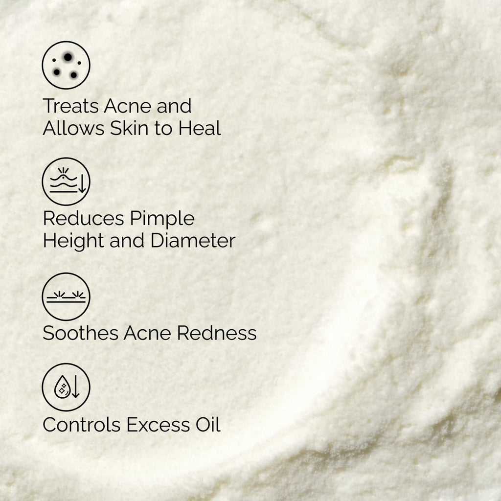 The Ordinary Sulfur 10% Powder-to-Cream Acne Spot Treatment Concentrate, Reduces Pimple Size and Zit Redness, 0.18 Oz