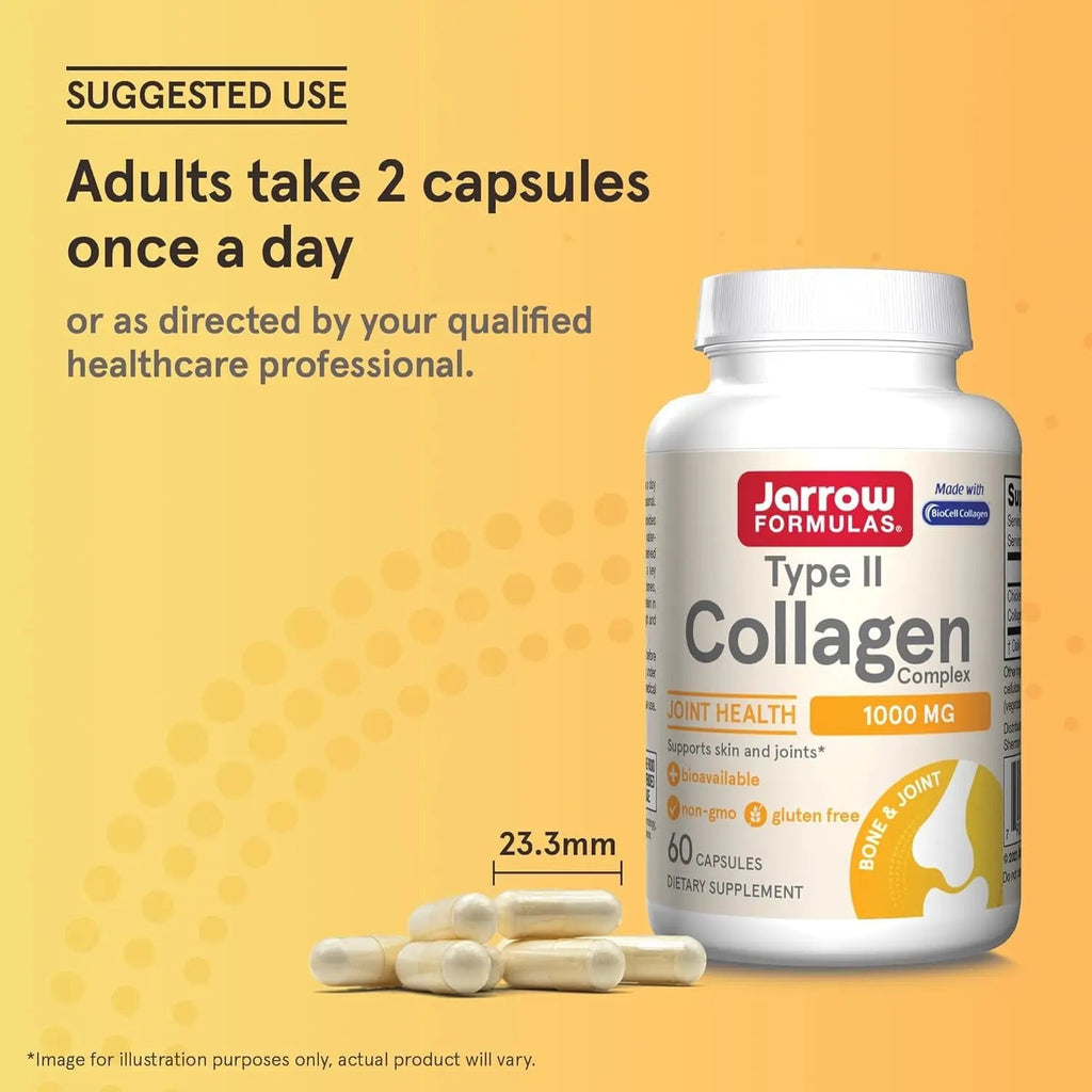 Jarrow's Type II Collagen Complex (Type 2 Collagen), 60 Capsules, Lab-Tested Tudor Au supplements