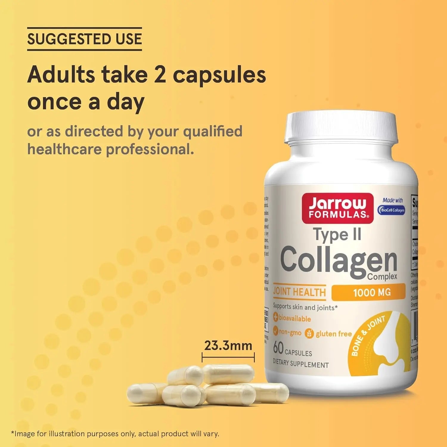Jarrow's Type II Collagen Complex (Type 2 Collagen), 60 Capsules, Lab-Tested Tudor Au supplements