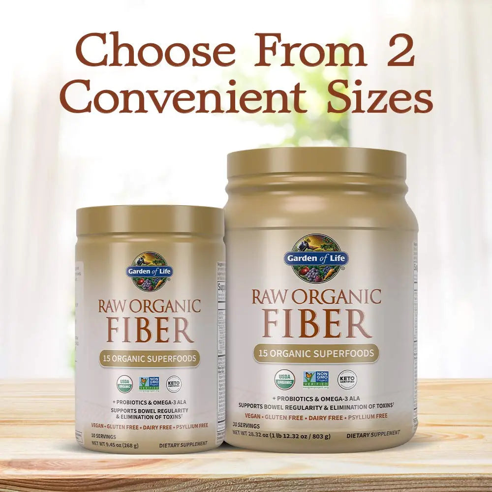 Garden Of Life Raw Organic Superfood Fiber for Constipation Relief, 1.77oz (803g) Powder Garden of Life Au supplements