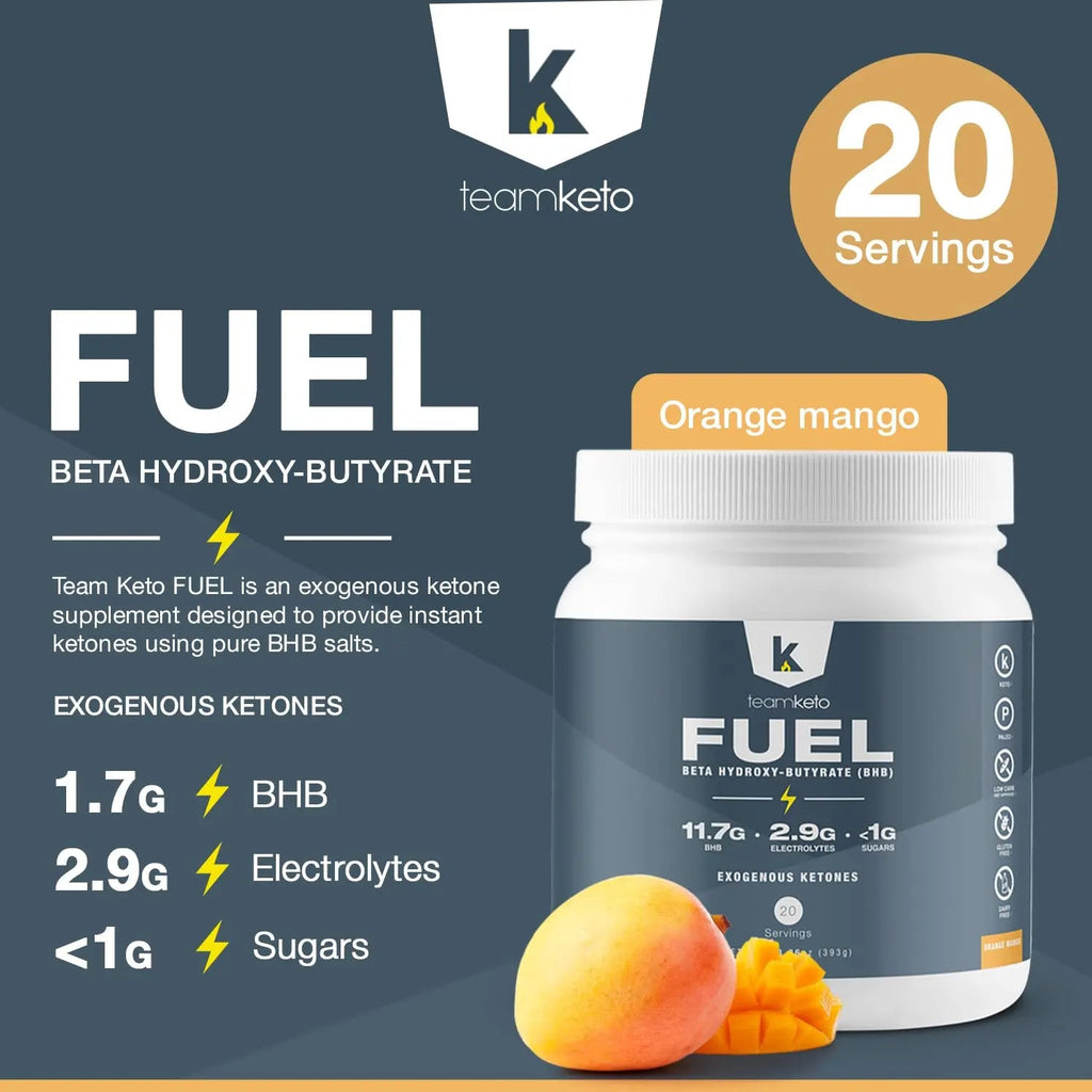 TeamKeto exogenous Ketones Powder, Pure Keto BHB Salts | Dairy & Gluten Free-Best Keto TeamKeto Au supplements