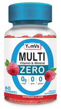 YUM-V'S Multivitamin Zero Gummies by YumVs | Sugar-Free Vitamins Supplement for Women & Men | Chromium, Thiamine, and Magnesium | YUM-V'S Au supplements