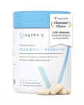 Happy V Dr. Formulated Vaginal Probiotics for Women Odor & Itch Support, Urinary & Gut Health, pH Balance | Womens Daily Probiotic