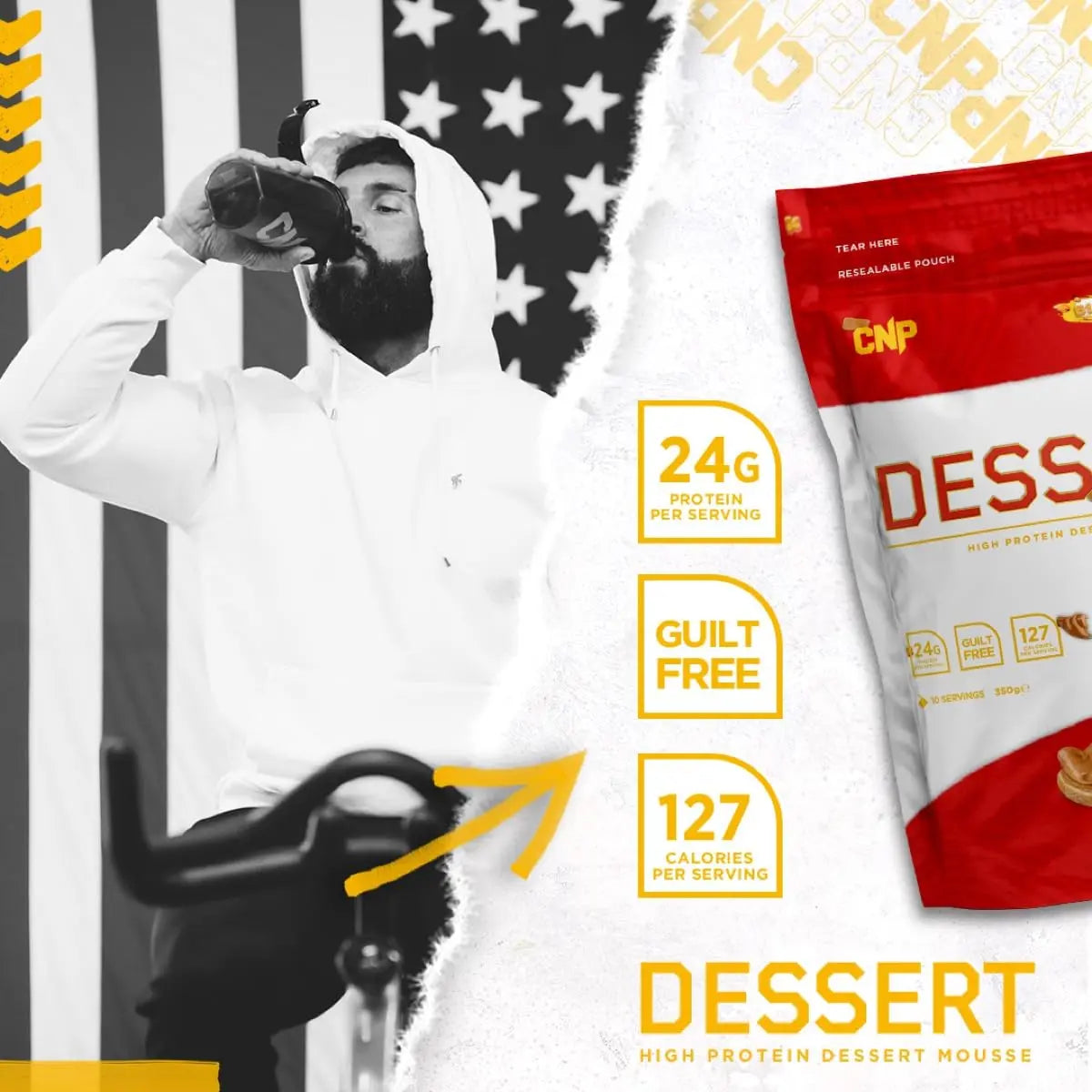 CNP Professional High Protein Dessert Mix, 25g of Dual Release Protein with Micellar Casein CNP Professional Au supplements