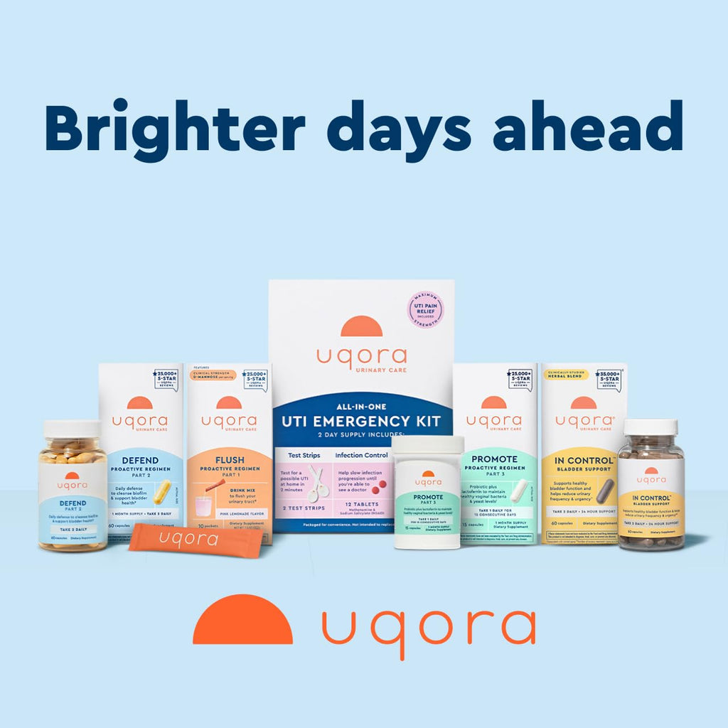 Uqora in Control Bladder Support - Daily Bladder Care & Support for Urinary Comfort - Made with botanicals, Like Horsetail & Spicebush - Gluten-Free & Vegetarian - 60 Capsules Uqora Au supplements