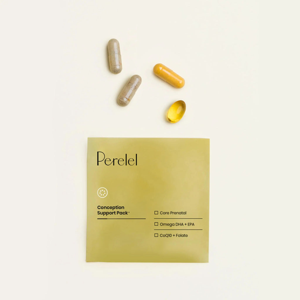 Perelel Conception Support Pack, Prenatal Multivitamin with DHA Omega 3, COQ10 & Folate, Supports Fertility Wellness for Women Perelel Au supplements