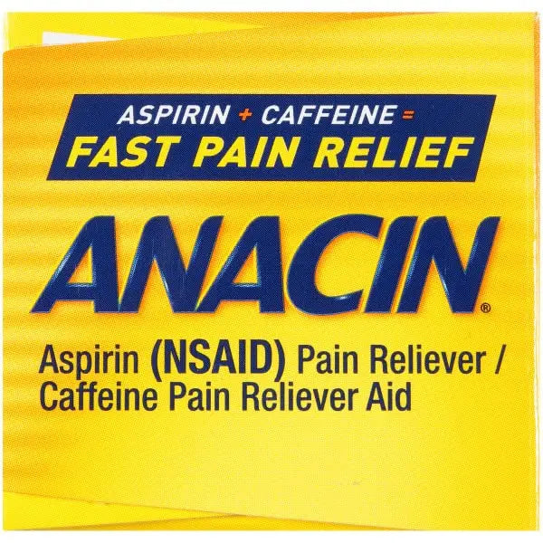 Anacin Fast Pain Relief Pain Reducer Aspirin Tablets, 200 Tabs (Value Pack of 2) ANACIN Au supplements