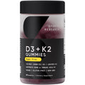 Sports Research® Vegan Vitamin D3 + K2 Sugar-Free Gummies - 125mcg (5000iu) Vitamin D w/ 100mcg Mk7 Vitamin K - Supports Bone & Immune Health