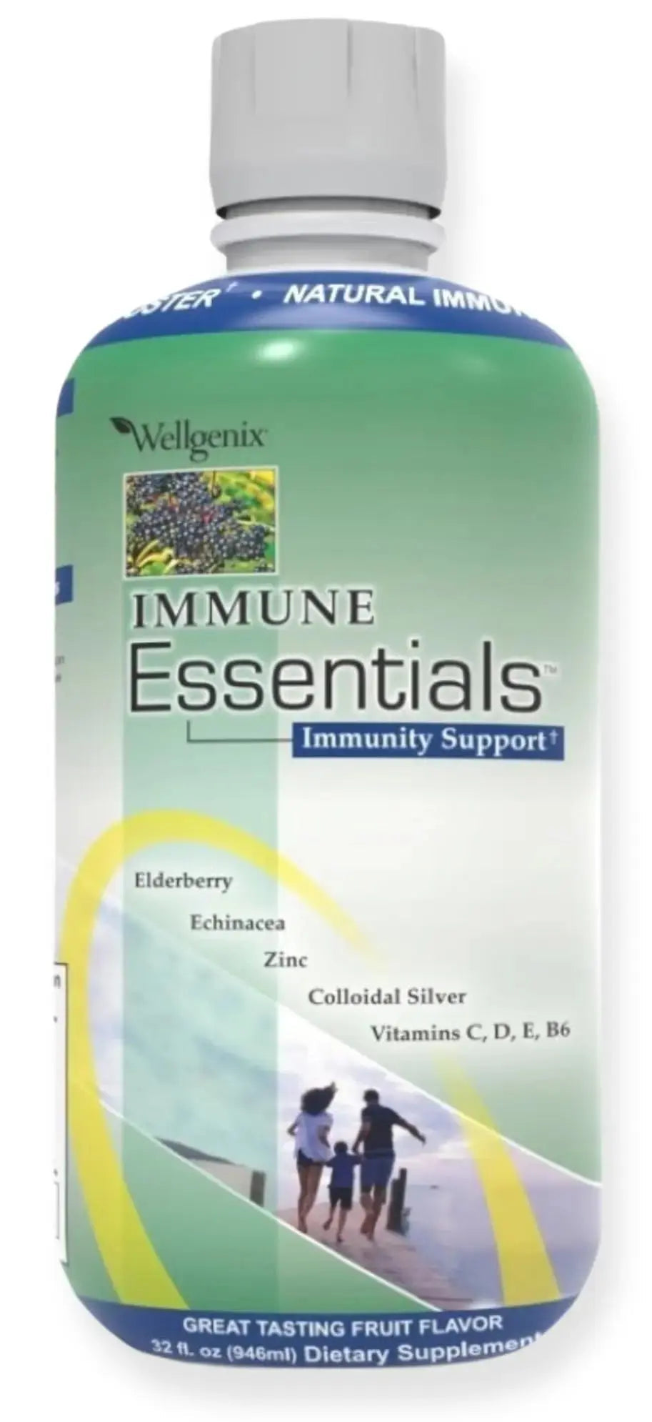 Wellgenix Immune Essentials - Multivitamin Liquid for Men, Women & Kids - Vegan Supplement with Vitamins C, D Elderberry Zinc Wellgenix Au supplements