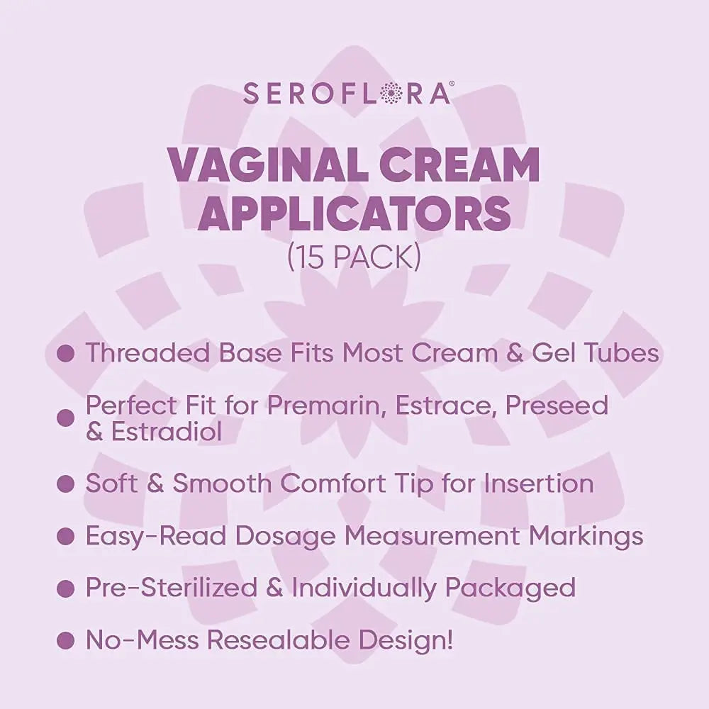 Seroflora Disposable Plastic Vaginal Applicators - Threaded End to Fit OTC Gels, Lubes or Creams Products SEROVERA Au supplements